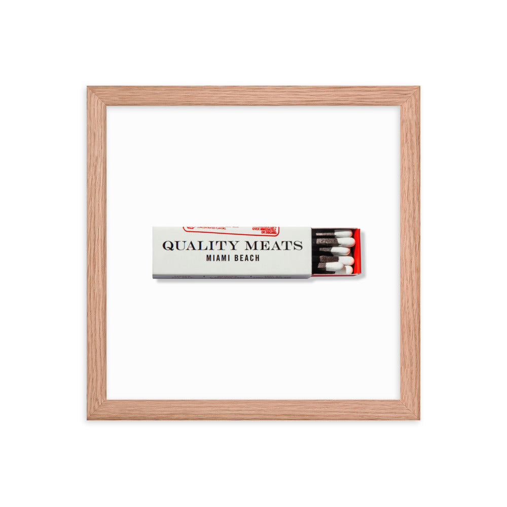 Quality Meats Framed Print