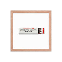 Quality Meats Framed Print