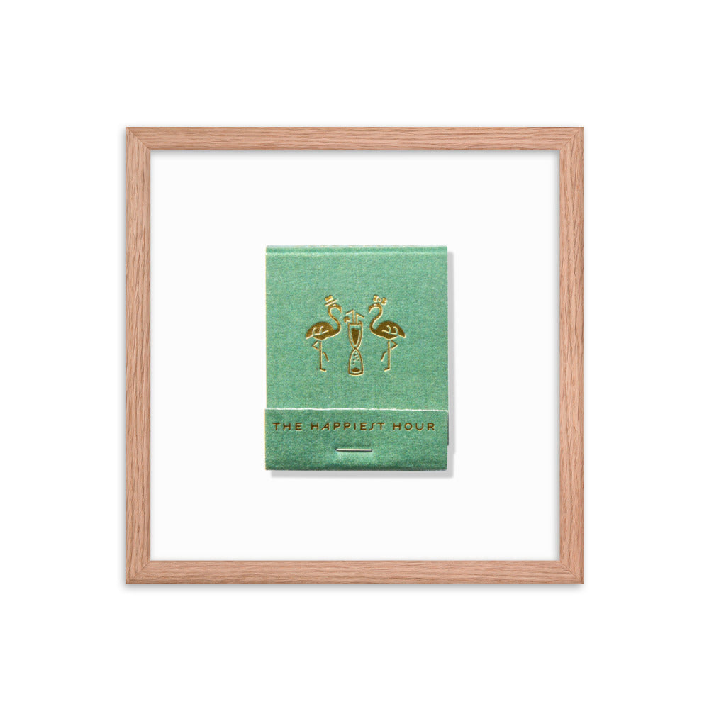 The Happiest Hour Matchbox Framed Print