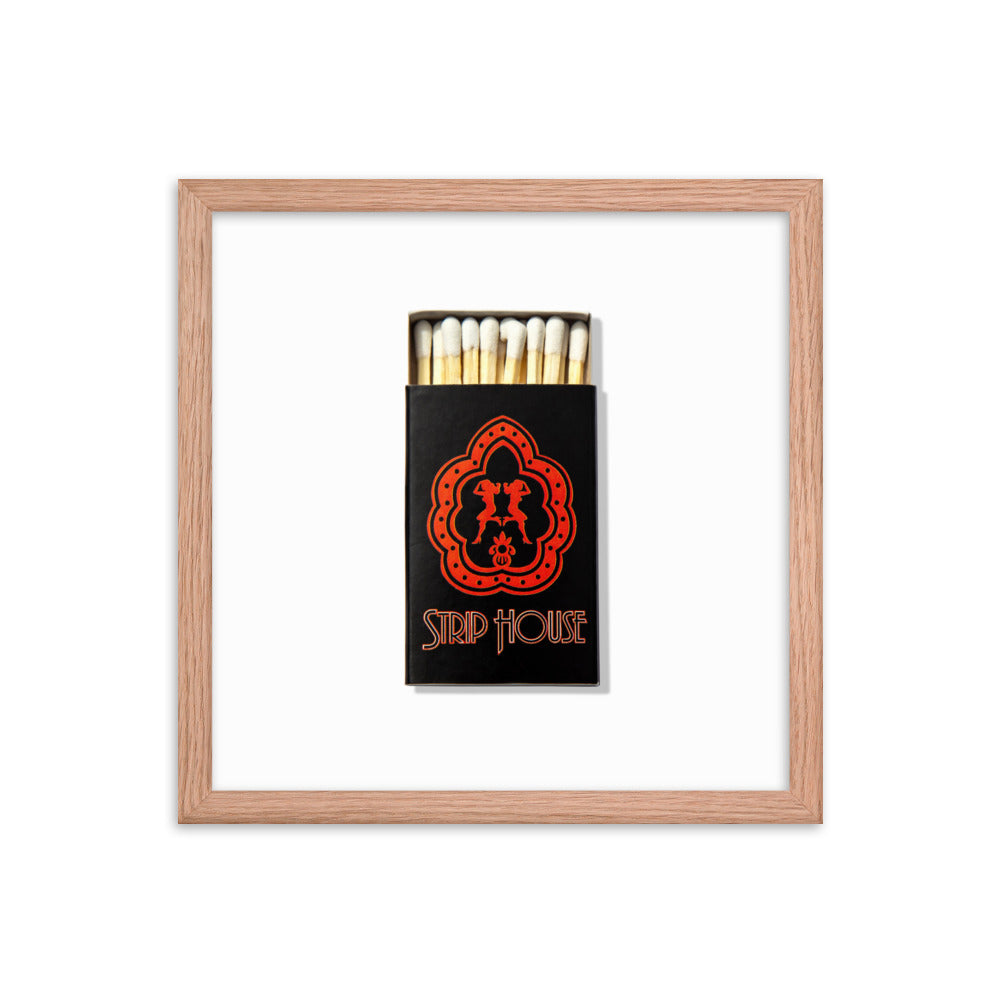 Strip House Matchbox Framed Print