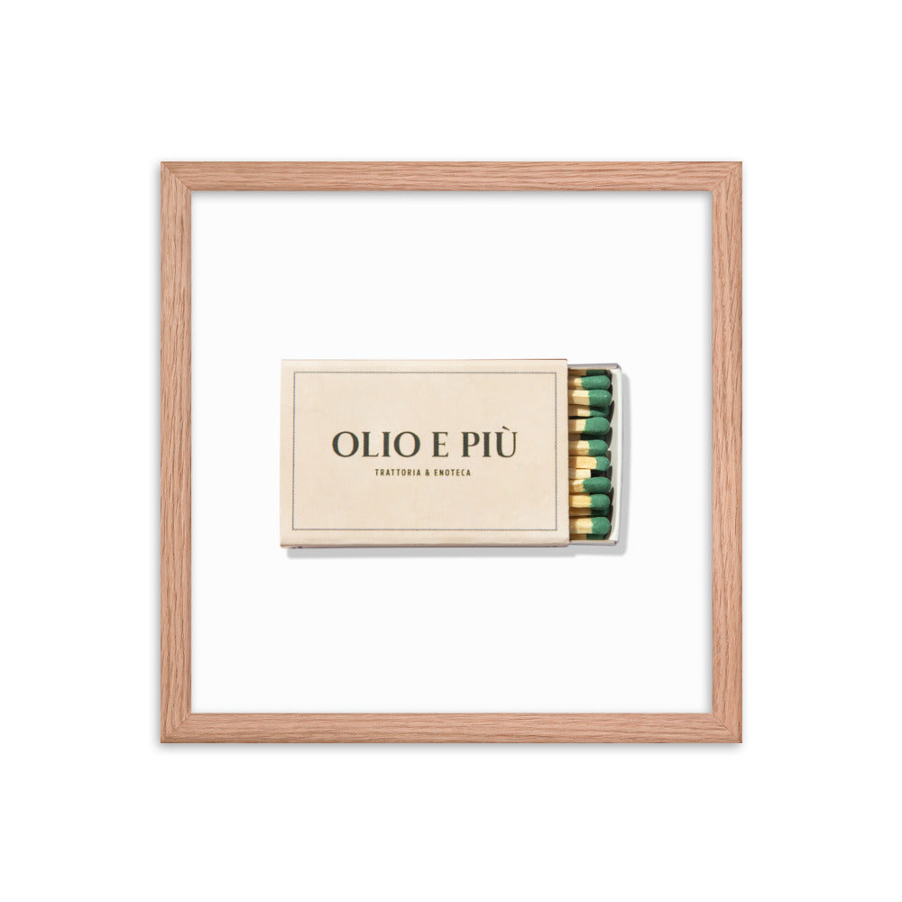 Olio E Piu Framed Print