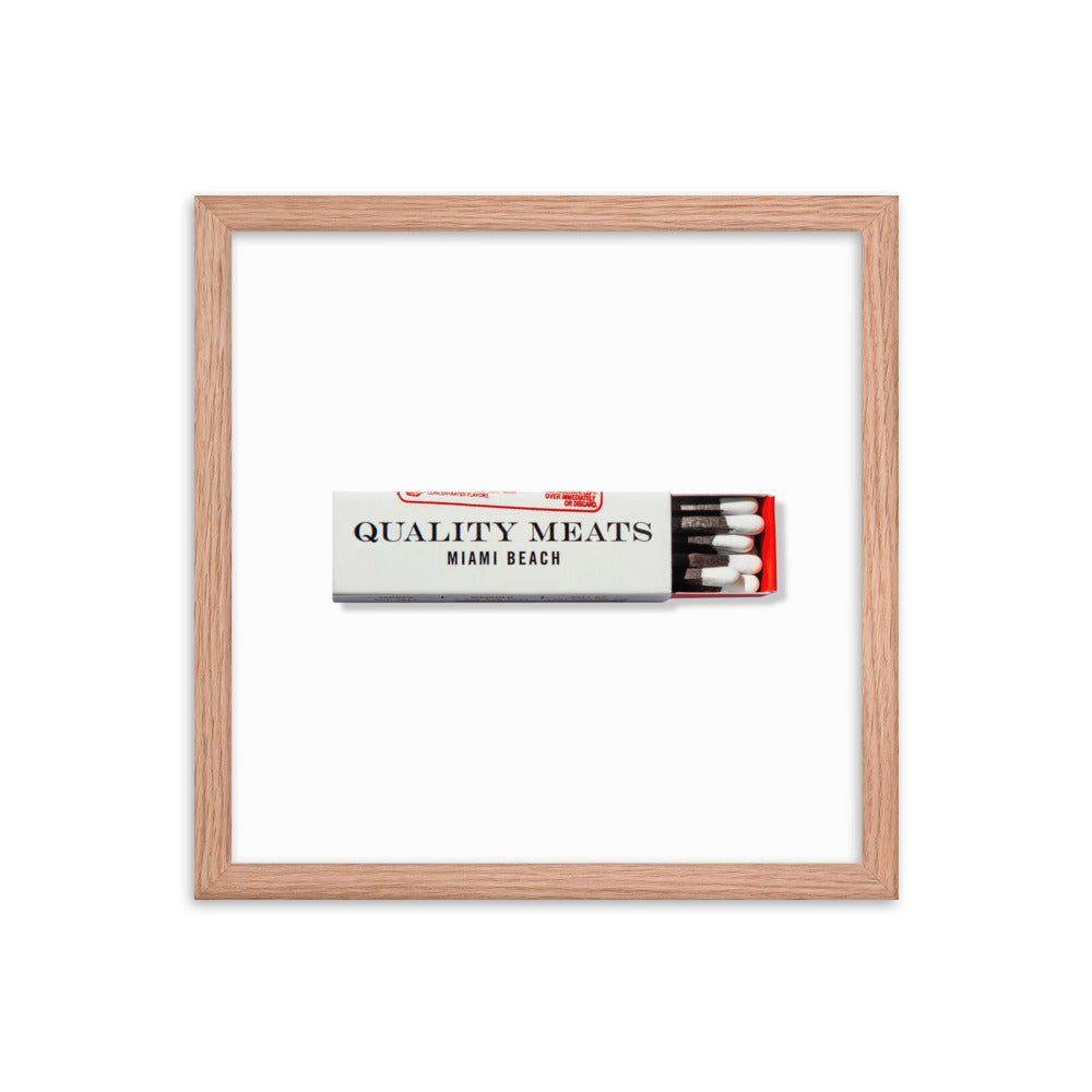 Quality Meats Framed Print