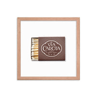 Via Carota Framed Print