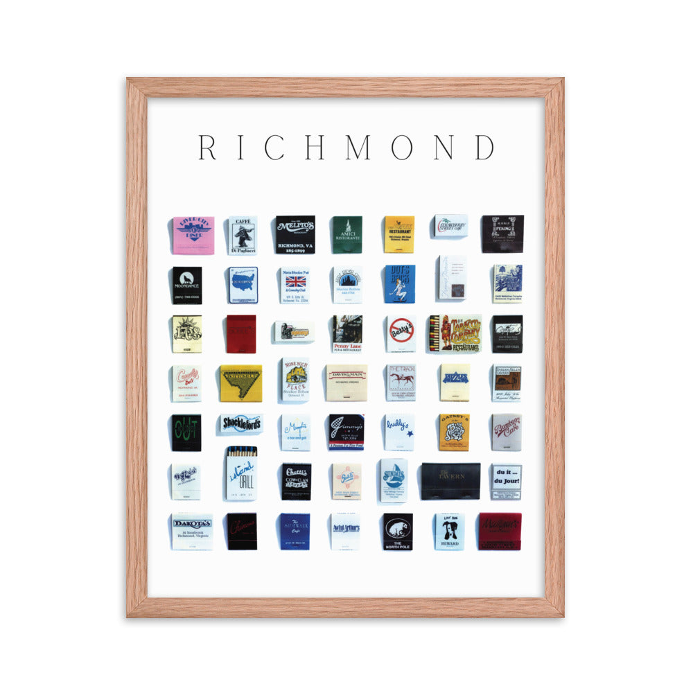 Richmond Vintage City Framed Print