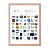 Richmond Vintage City Framed Print