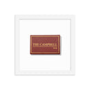 The Campbell Bar Matchbox Framed Print