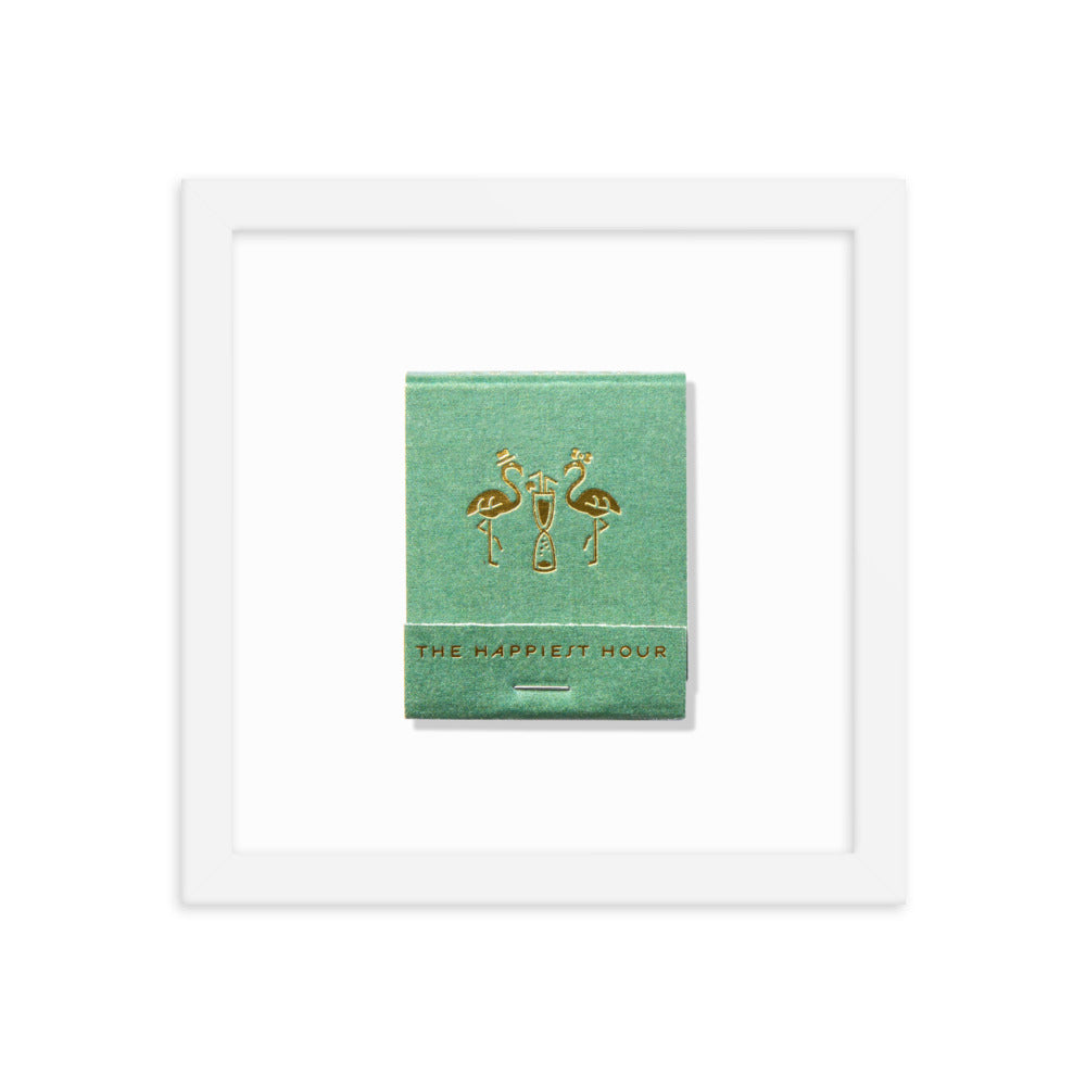 The Happiest Hour Matchbox Framed Print