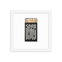 Spaniard Matchbox Framed Print