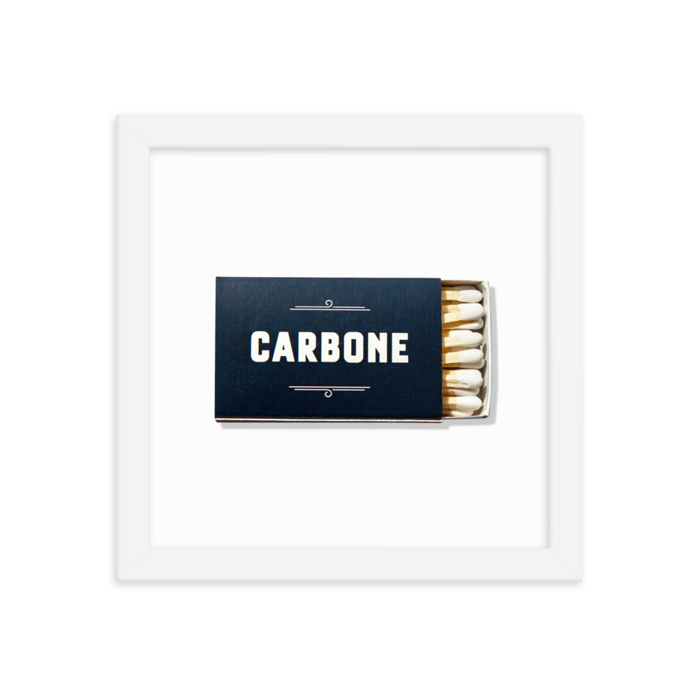 Carbone Framed Print