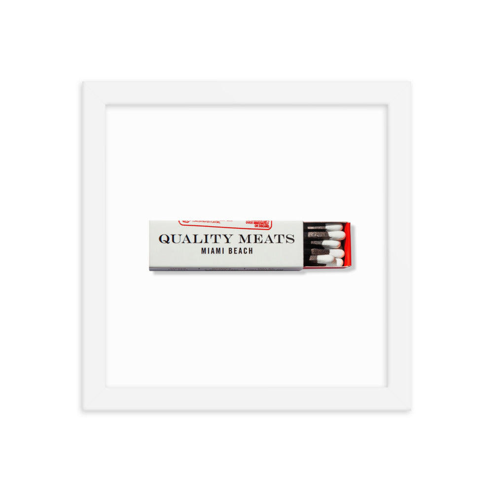 Quality Meats Framed Print