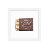 Via Carota Framed Print