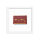 The Campbell Bar Matchbox Framed Print