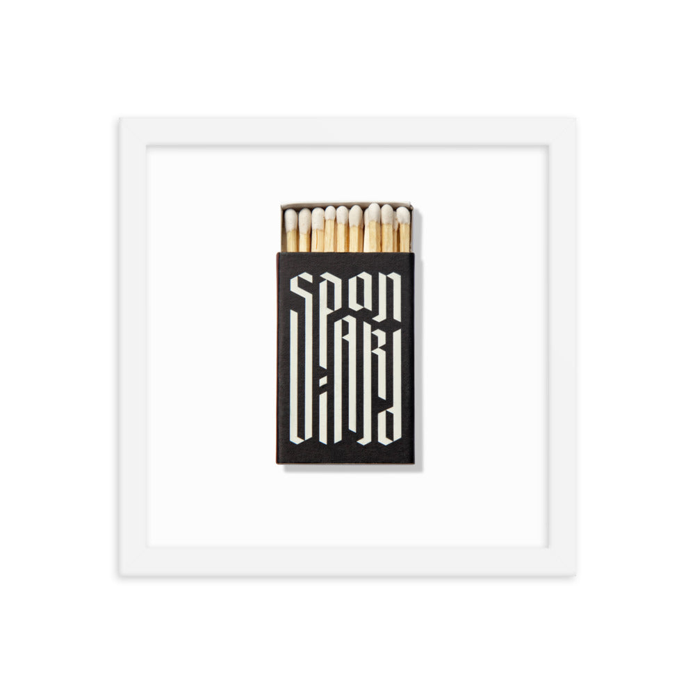 Spaniard Matchbox Framed Print