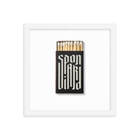 Spaniard Matchbox Framed Print