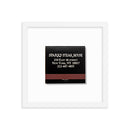 Sparks Steak House Matchbox Framed Print