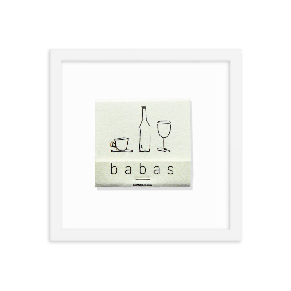 Babas on Cannon Framed Print