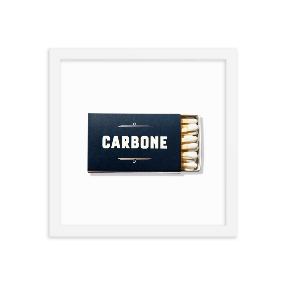 Carbone Framed Print