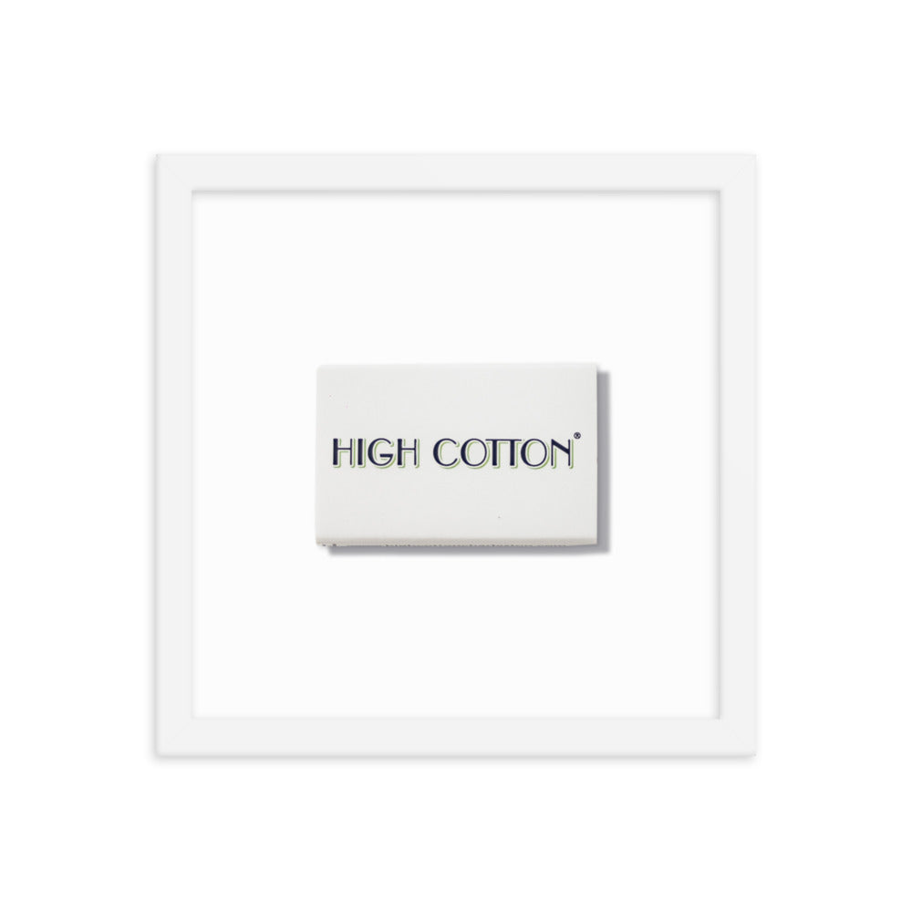 High Cotton Framed Print