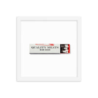 Quality Meats Framed Print