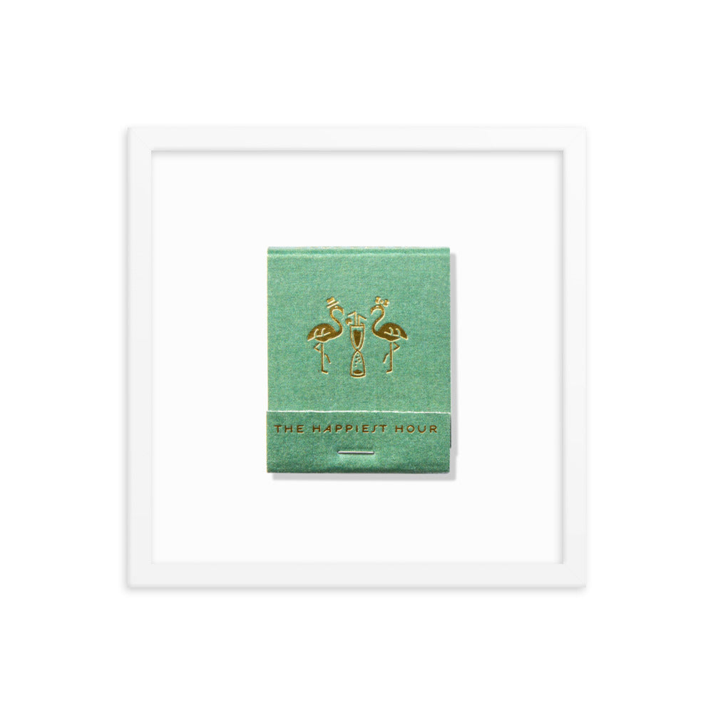 The Happiest Hour Matchbox Framed Print