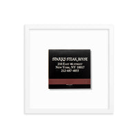 Sparks Steak House Matchbox Framed Print