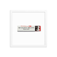 Quality Meats Framed Print