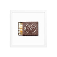 Via Carota Framed Print