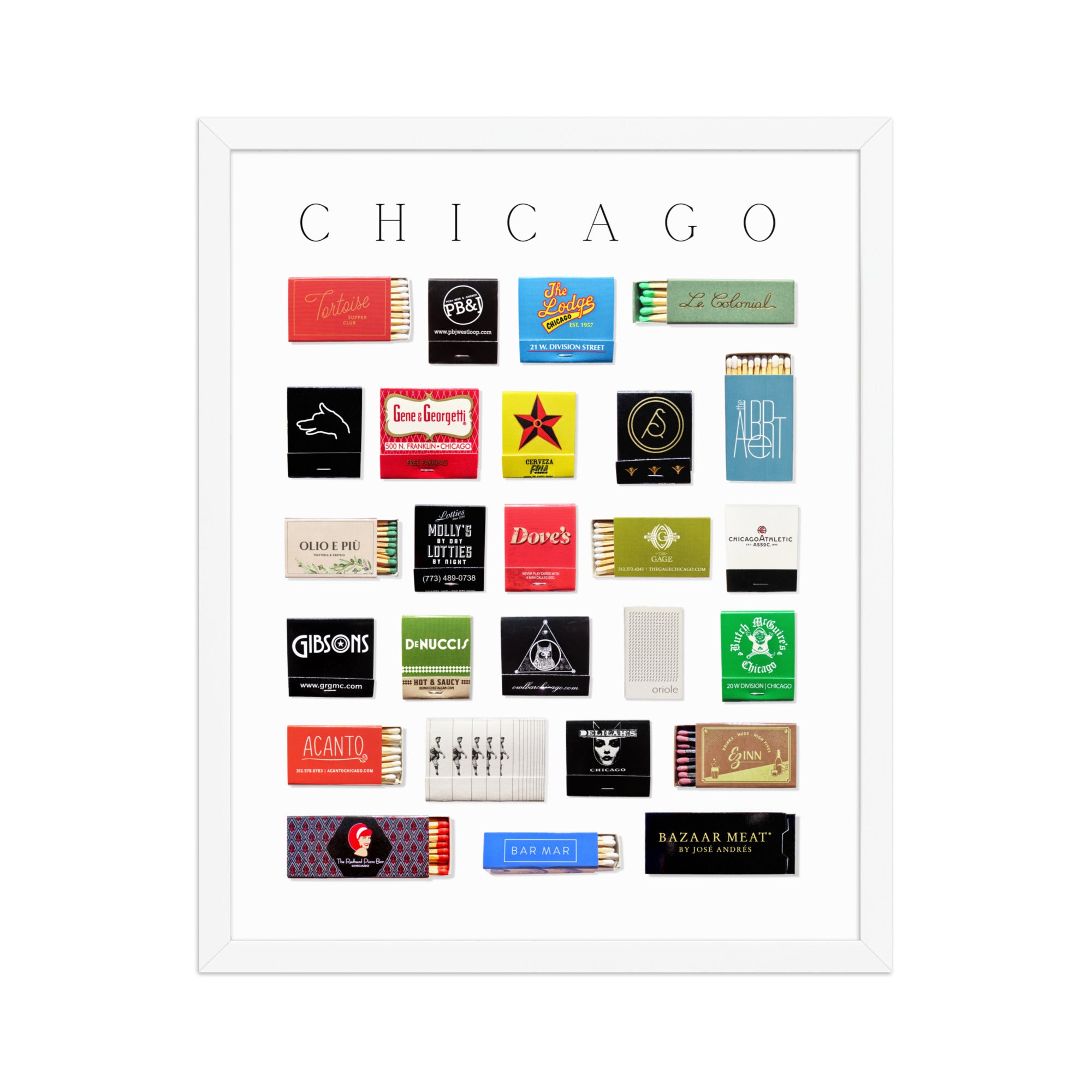 Chicago Matchbox Print