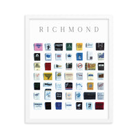 Richmond Vintage City Framed Print