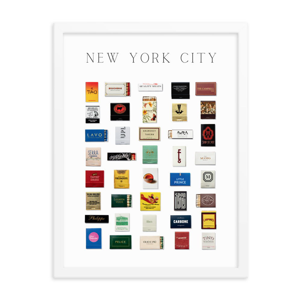 New York City Matchbox Framed Print