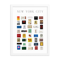 New York City Matchbox Framed Print