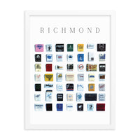 Richmond Vintage City Framed Print