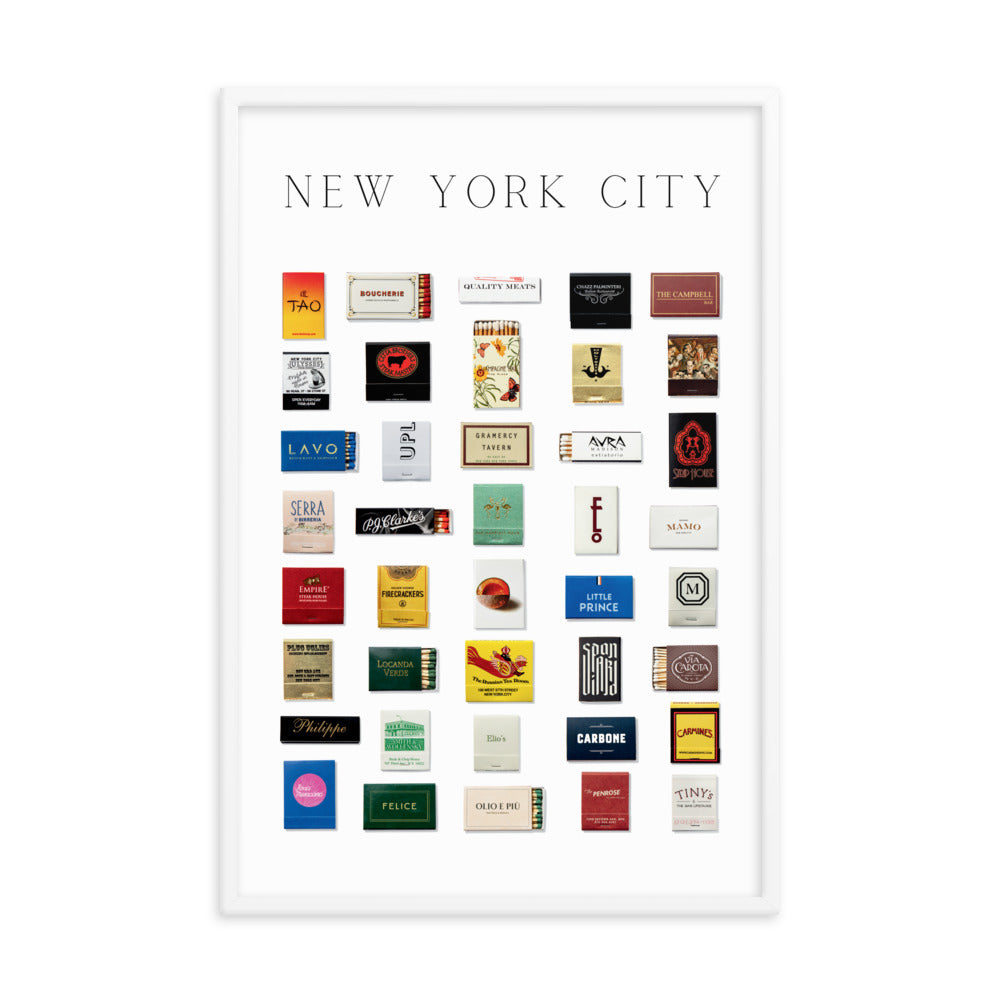 New York City Matchbox Framed Print