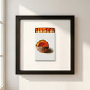 Elegant JG framed print mounted on a white wall, showcasing high quality craftsmanship in a professional setting.