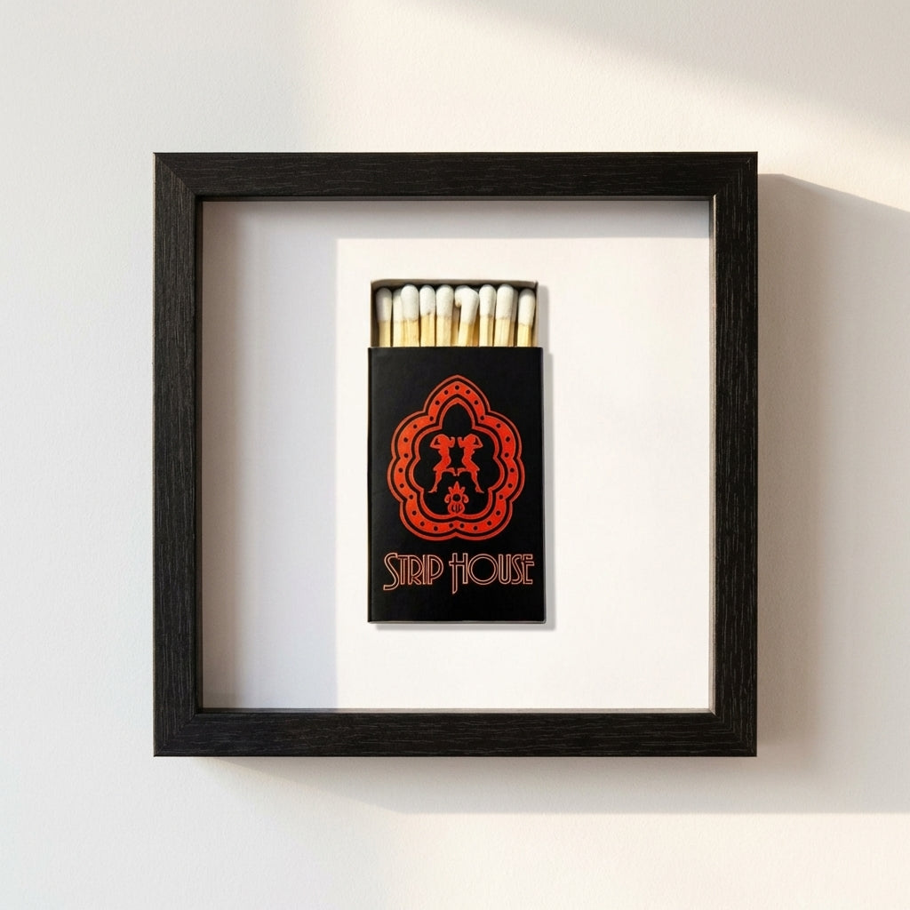 Strip House Matchbox Framed Print