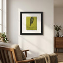 Crisp image of The Rarebit framed poster on a white wall, showcasing detailed paper texture and neutral wooden frame in a natural interior setting.