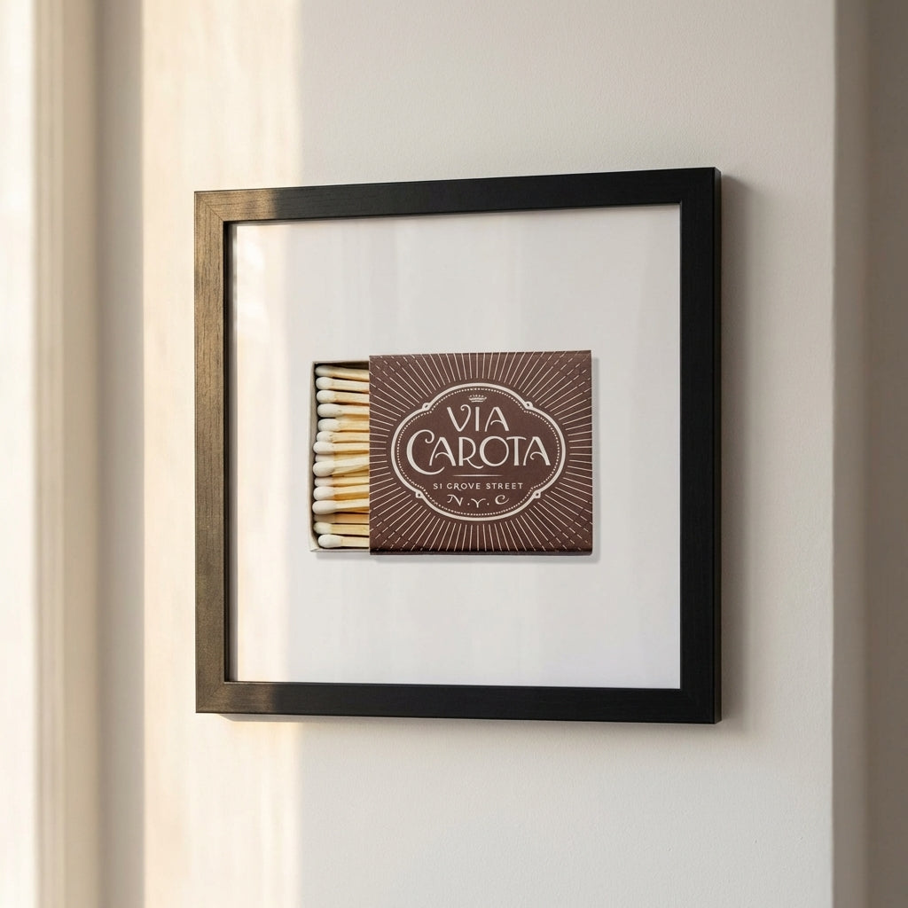 Via Carota Framed Print